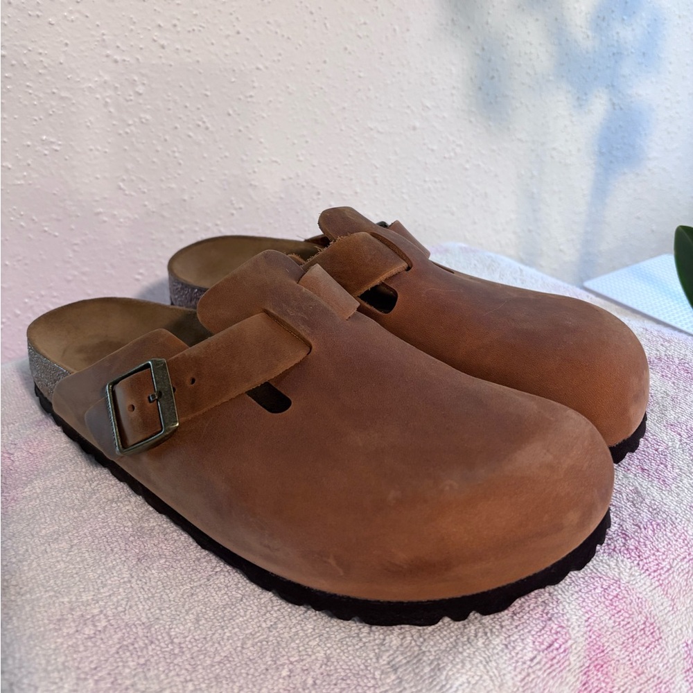 Birkenstock Boston Oiled Leather Clogs